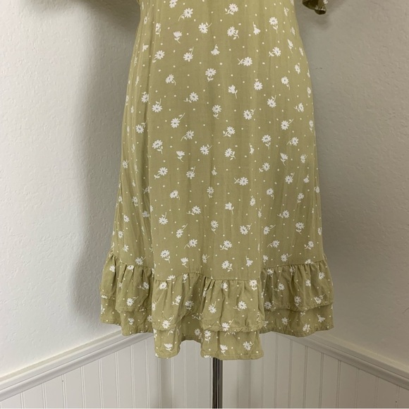 Billabong X The Salty Blonde In Bloom Dress Floral Calico Ruffle Beachy Boho - Picture 11 of 16